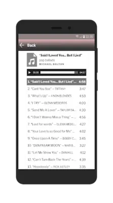 70s 80s Love Songs MP3 android App screenshot 1